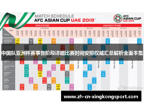 中国队亚洲杯赛事各阶段详细比赛时间安排权威汇总解析全面本集